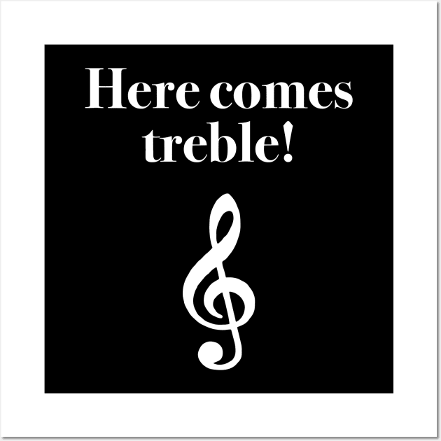 Here Comes Treble Wall Art by Kelly Louise Art